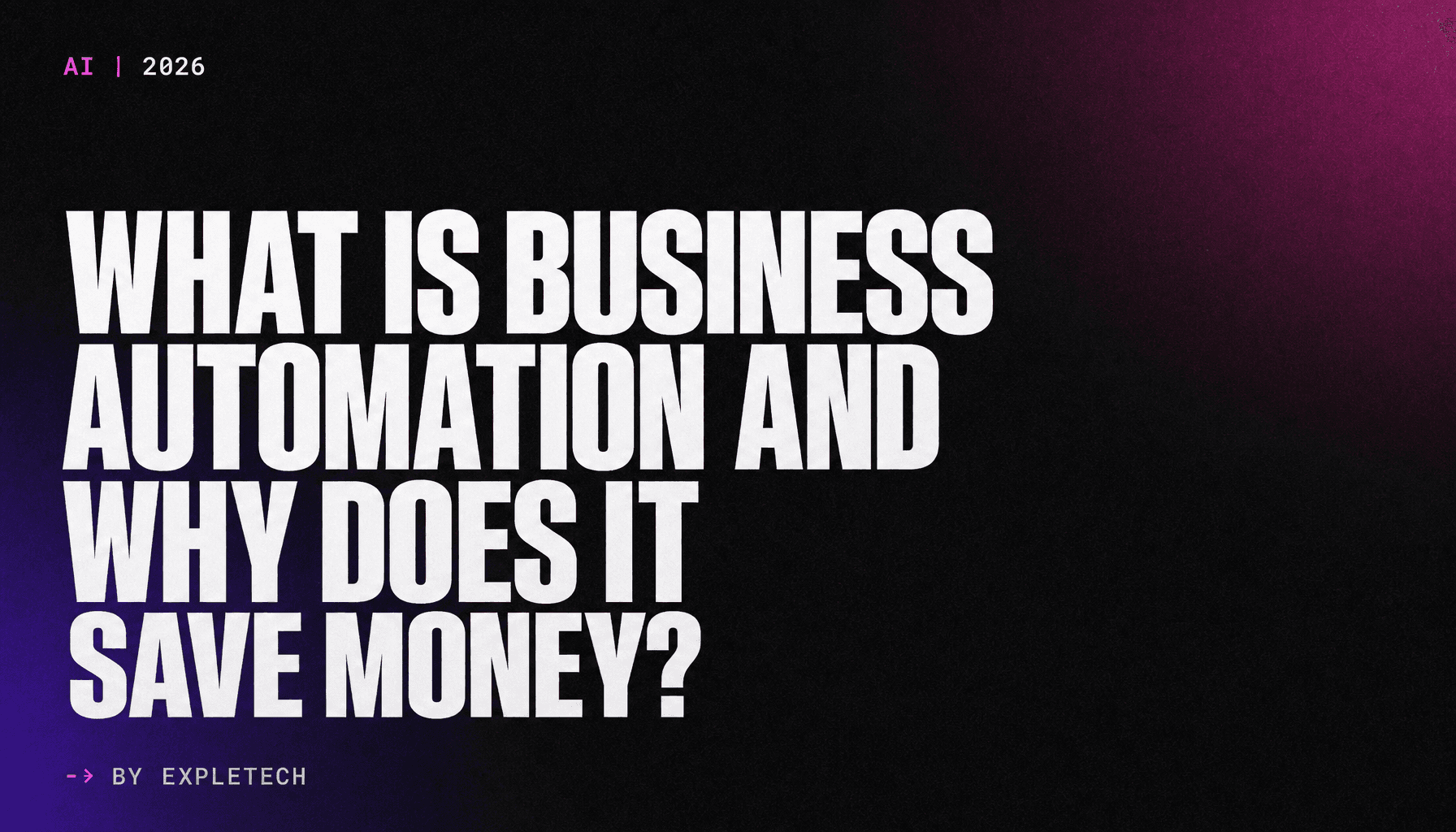 What is Business Automation and Why Does It Save Money?